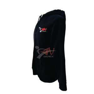 เสื้อกันหนาวมีฮู้ดสำหรับผู้ชายเสื้อมีซิปมีความยืดหยุ่นวัสดุออกแบบได้ตามต้องการสำหรับใช้ในฤดูหนาว - Product Image 3