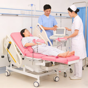 Lit d'accouchement électrique multifonctionnel pour soins obstétricaux, lit d'hôpital, table d'accouchement et d'opération - Product Image 1