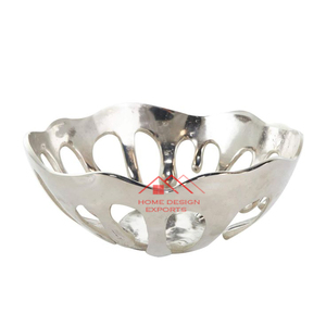 Gold Inside Black <b>Outside</b> 2 Tone Finished Hot Selling Metal Bowl Customize Finished Metal Fruits Serving Bowl - Product Image 6