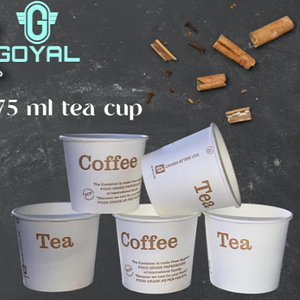 Gobelet en papier ordinaire 75ml de haute qualité recyclable Gobelets en papier au design personnalisé Vente en gros Inde au meilleur prix - Product Image 2