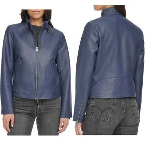 Streetwear Look Tendance Femme Varsity Veste Femme Le Classique Faux Cuir Moto Veste Respirant Femme Cuir - Product Image 5