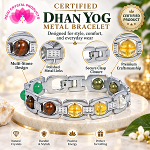 Bracelet Dhan Yog en métal pour la richesse, la prospérité, l'attraction des finances, le succès et l'énergie positive, réglable - Product Image 4