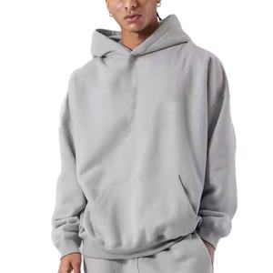 เสื้อมีฮู้ดแบบสวมหัวสำหรับผู้ชายเสื้อผ้าผ้าฝ้ายขนแกะหนาแบบเรียบมีฮู้ดสำหรับผู้ชายทุกขนาดและสีทึบ - Product Image 1