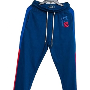 Pantalones de chándal ajustados de cintura alta para hombre, pantalones de chándal deportivos a la moda, pantalones de Spandex para gimnasio, entrenamiento, chándal BD - Product Image 1