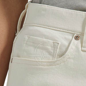 Styles 2025 Logo personnalisé coton femmes jean Shorts avec poches différentes couleurs doux lâche été Shorts - Product Image 4