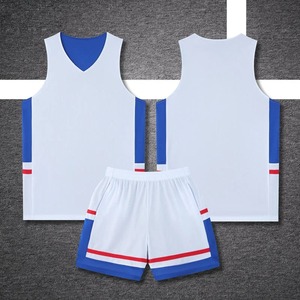 Basket-ball d'équipe 2 pièces pour hommes avec numéro et nom personnalisés pour adultes, enfants, uniformes d'entraînement, maillot personnalisé de vêtements - Product Image 2