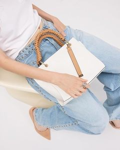Women's Woven Pattern Tote Bag Braided Handle Shoulder <b>Handbag</b> <b>Medium</b> Synthetic Leather for Daily Shopping - Product Image 3