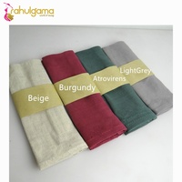 Serviette de Table Naturelle et Personnalisée en 100 % Coton et Lin, Jetable et Lavable, en Tissu Tissé pour Restaurant, Fête, Mariage, Serviette de Plage - Vente Chaude !