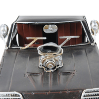 Modèle de voiture en fer fait main Mad Max V8 Interceptor 1973, objet de collection vintage, décoration rectangulaire légère, 27,9Lx10,2Wx8,9H cm