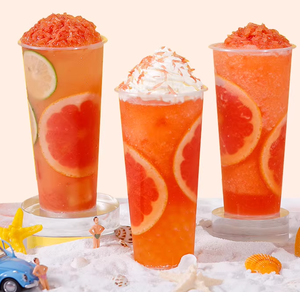 Ingrédients pour Bubble Tea Halal 850g Sans Additifs, Fruits en Conserve avec Granulés de Pamplemousse Rouge en Sirop - Product Image 4