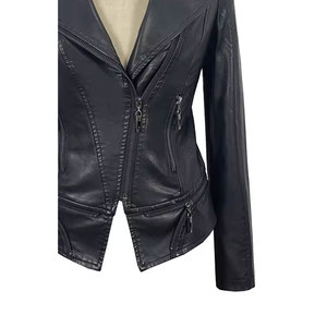 2025 Oem Motorbike Racing Wear Chaqueta lisa de cuero negro por encargo a la orden Ventilación blindada Riding Cafe Racer Pro Jacket - Product Image 5