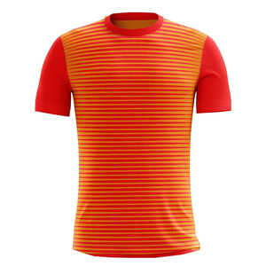 Camiseta de fútbol de venta directa de fábrica para ropa de entrenamiento Servicios OEM Camiseta de fútbol de sublimación de impresión digital a bajo precio - Product Image 1