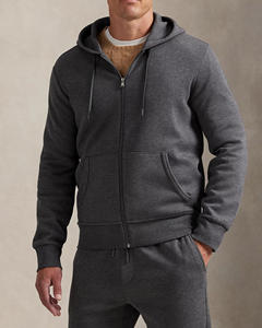 Sweat à capuche zippé surdimensionné classique à la mode pour hommes 100% coton tissu de haute qualité utilisé avec logo personnalisé et impression numérique - Product Image 4