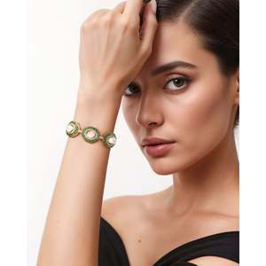 กำไลข้อมืออีมเมอรัลด์ชั่วโมงทองคำ - Product Image 2