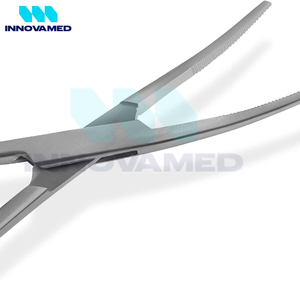 Bloqueo de mandíbula dentada Curvo y recto Instrumento quirúrgico manual reutilizable duradero más nuevo hecho a medida de 5 pulgadas con soporte en línea - Product Image 2