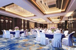 Haute qualité personnalisé ignifuge rouge mariage salle de bal salle de banquet 4m de large hôtel cinéma mur à mur Akminster tapis - Product Image 4