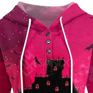 เสื้อฮู้ดสตรีทแฟชั่นผ้าฝ้าย100% ของผู้หญิงคอตตอนแบบหลวมมีฮู้ดพิมพ์ลายดีไซน์สีพื้นนุ่มใส่สบายสไตล์การระเหิดคอปกฤดูหนาว - Product Image 5