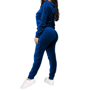 Conjunto Deportivo de Terciopelo para Mujer, Invierno 2025, Sexy, Transpirable, con Cremallera, Logotipo, Capucha, Talla Grande, para Verano - Product Image 4