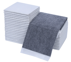 100 упаковка дезодорирующий угольный бамбуковый угольный одноразовый коврик для собак для тренировки мочи в горшке, клейкий угольный коврик для мочи - Product Image 3