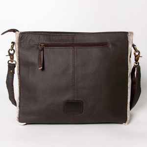 Sac en cuir de vachette Western Sac en cuir de bohème Sac à main en cuir de vachette Western de créateur usiné à fleurs Sac à main sculpté à la main - Product Image 2