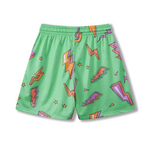 Shorts de sport décontractés pour hommes, en maille respirante à séchage rapide, style hip-hop, 100 % polyester, écologiques, vente en gros - Product Image 1