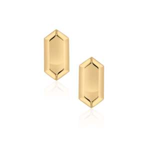 <b>Emerald</b> Number <b>Stud</b> Earrings Trendy Zinc Alloy Jewelry - Product Image 1