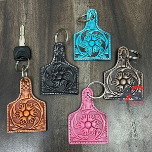 พวงกุญแจหนังวัวแท้ทำมือ งานฝีมือคุณภาพสูง ราคาโรงงาน รับทำตามแบบ สไตล์แฟชั่น สำหรับกระเป๋า รถยนต์ และของขวัญ - Product Image 1