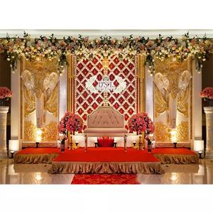 Special <b>Wedding</b> Event Elephant Face Backdrop Panel Fabulous FRP Backdrop <b>Frames</b> for Reception Stage Srilankan <b>Wedding</b> Reception - Product Image 1