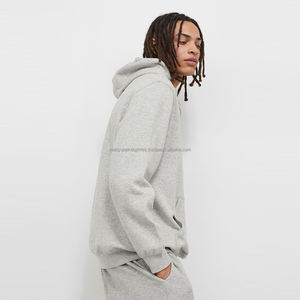 Sweat-shirt à capuche à blocs de couleurs décontracté pour hommes, veste imprimée numérique brodée, polyester teint uni/coton - Product Image 6