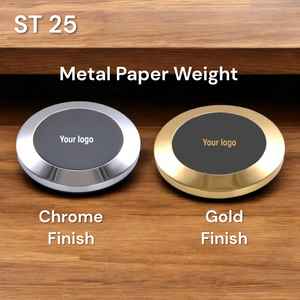 Metal <b>Paper</b> Weight Chrome Finish Gold Finish Desktop <b>Decor</b> Handmade Customization Best Promotional Gifts - Product Image 1