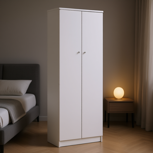 Armoire portable MULTIUSO 168 avec 2 portes à charnières lisses blanches (60 cm) pour Sarmog - Product Image 3