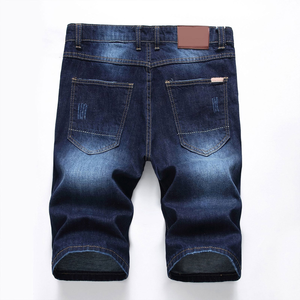 Shorts en jean décontractés pour hommes, tendance estivale, extensibles, respirants, écologiques, fermeture éclair, design personnalisé, dernier modèle, lavés BD - Product Image 6