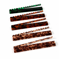 Supports de Mahjong en Acrylique Motif Écaille de Tortue, 1 ensemble de 4 pièces, Taille Standard Américaine, Acrylique Coulé de Précision pour Joueurs de Mahjong Américains
