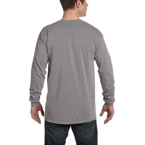 Camisetas de manga larga para hombre, corte regular, ecológicas, transpirables, de mezcla triple premium, para un estilo a la moda, prendas lisas al por mayor - Product Image 3