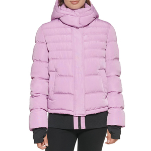 Chaqueta acolchada corta para mujer de último diseño, chaqueta de talla grande transpirable con cremallera de invierno hecha a medida de alta calidad con logotipo para mujer - Product Image 4