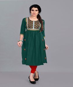 Robe longue en coton imprimé de Jarmon, vêtement de bureau pour filles indiennes, prix bas, vente en gros, nouvelle collection - Product Image 4