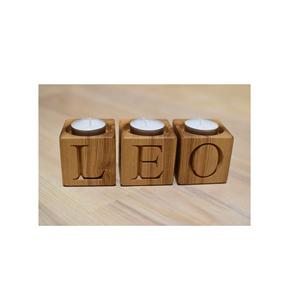 Portavelas de madera de lujo de alta calidad superventas portavelas de madera Mesa decorativa diseño clásico hogar Hotel decoración uso - Product Image 2