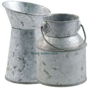 Lata de leche de Milkman con asa, sombra rústica, lata de leche galvanizada hecha a mano, superventa, buena para viajar, lata rústica para lácteos - Product Image 4