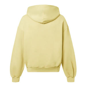 450 GSM 'Sand' Zipper Pullover Custom OEM Logo Quick Dry Heavyweight Oversized <b>Thick</b> <b>Fleece</b> Streetwear Hooded Winter Vintage - Product Image 4