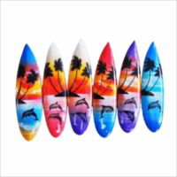 Planche de surf en bois miniature 15cm pour décoration et cadeau souvenir