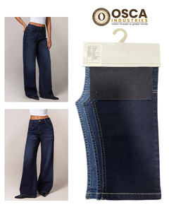 Tissu en denim japonais 100% coton, tissé à la chaîne, doux, effet slub, 17 oz, qualité A, pour jeans, vestes, gilets pour hommes et femmes - Product Image 4