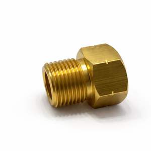 น็อตปรับแรงดันออกซิเจนทองเหลืองแบบกำหนดเองสำหรับ OEM ผลิตด้วยเครื่องจักรความแม่นยำสูงสำหรับถังออกซิเจนอุตสาหกรรม - Product Image 2