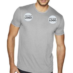 50% polyester, 38% coton, 12% rayonne tri-mélange t-shirts logo personnalisé unisexe chiné gris t-shirt - Product Image 1