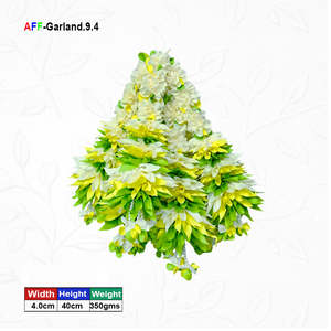 Guirnalda de Flores Artificiales de Fábrica, Pequeña Guirnalda Dhol Ladi Ecológica e Impermeable AFF-Garland-9.4 Precio Rs.1000/10 piezas - Product Image 1