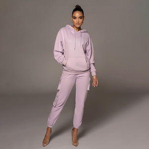 Ropa deportiva sexy, conjunto de pantalones de dos piezas, cremalleras de manga larga, pantalones acampanados, traje de entrenamiento adelgazante, chándal para mujer - Product Image 3