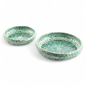 Bols élégants en nacre, incrustation de coquillages décoratifs, matériau naturel écologique, utilisation sur table - Product Image 2