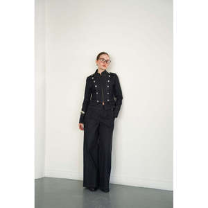 Chaqueta con Cuello Mandarín y Cierre de Cremallera TOPSHOW con Epaulettes - Product Image 3