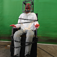 Modèle de Fantôme Animatronique d'Intérieur pour Salle d'Évasion Terreur, Accessoires de Maison Hantée et Centres Commerciaux Publics