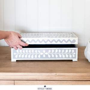 Cajas de incrustaciones de hueso hechas a medida hechas de hueso natural Ideal para reventa Joyero ecológico hecho a mano natural - Product Image 4