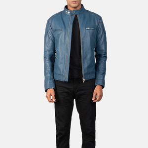 แจ็กเก็ตนักขี่จักรยานหนังสลิมฟิตสำหรับขับขี่แจ็คเก็ตหนังมีซิปกันน้ำผลิตโดย ggsports - Product Image 5